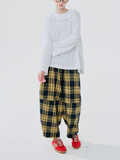 Ladies Spring Summer Relaxed Fit Plaid Pants