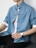 Men's Chinese Style Short Sleeve Summer Shirts