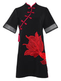 Women's Little Goldfish Embroidered Cheongsam Dresses