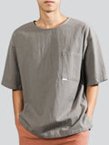 Men's Comfort Round Neck Relaxed Half Sleeve Shirts