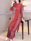 Women's Elegant Gradient Color Silky Set Outfits