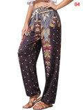 Ladies Boho Style Drawstring Yoga Joggers Pants