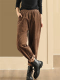 Women's Autumn Cozy Loose Corduroy Harem Pants