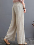 Lady Unique Side Lace-up Floor-length Leisure Pants