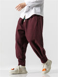 Men's Comfort Textured Thickened Faux Woolen Pants