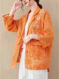 Women's Elegant Floral Lace Hollow Out Lapel Blazer