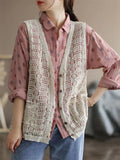 Women's Ultra-lightweight Hollow Out Knitted Vest Shirt