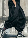 Oversized Ankle Band Lantern Pants for Male