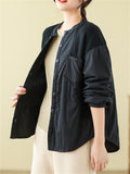 Splicing Literary Retro New Jackets for Ladies