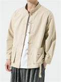 Trendy Oversized Chinese Style Plain Shirts for Men