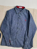 Super Cool Vintage Chinese Style Frog Button Cotton Shirt