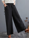 Lady Unique Side Lace-up Floor-length Leisure Pants