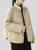 Literary Lightweight Cotton-padded Jackets for Women