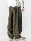 Men's Winter Fashion Loose Floor-Length Corduroy Harem Pants