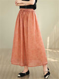 Casual Flowy High-Rise Drawstring Summer Skirt for Women