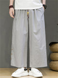 Men's Casual Drawstring Cotton Linen Street Pants