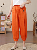 Spring Summer Women's Loose Thin Elastic Pants