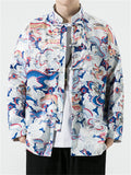 Men's Chinese Style Dragon All-Over Print Autumn Jacket