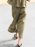 Ladies Summer Comfortable Drawstring Casual Pants