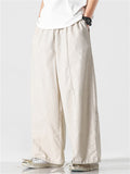 Men's Vintage Japanese Style Linen Wide Leg Harem Pants