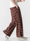 Men's Spring & Autumn Loose Plaid Pants