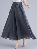 Women's Summer Linen Flowy Yoga Wide-Leg Pants