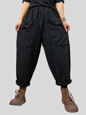 Personalized Casual Thickened Plus Velvet Harem Pants for Women