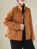 Literary Lightweight Cotton-padded Jackets for Women