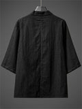 Men's Chinese Style Taoist Robe Open Front Shirts