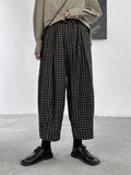 Women's Spring Plaid Relaxed Harem Pants