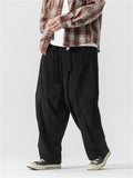 Men's Warm Corduroy Pants with Waistband for Autumn Winter