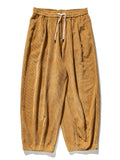 Men's Winter Fashion Loose Floor-Length Corduroy Harem Pants