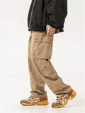 Male Trendy Skin-friendly Solid Color Cargo Pants