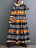 Mini Polka Dot Multicolor Stripes Female Casual Dress