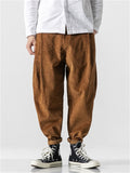 Fashion Corduroy Loose Fit Winter Pants for Men