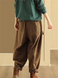 Women's Trendy Multi-Pocket Workwear Cotton Lantern Pants