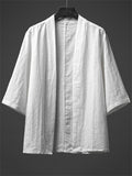 Men's Chinese Style Taoist Robe Open Front Shirts