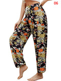 Ladies Boho Style Drawstring Yoga Joggers Pants