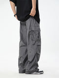 Men's Silky Textured Comfort Drawstring Cargo Pants