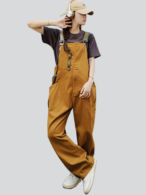 Female Korean Style Casual Popular Cargo Jumpsuits