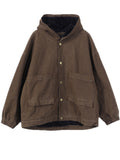 Women's Trendy Hooded Patch Pocket Plush Lining Coat