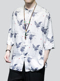 Men's Printed Summer Half Sleeve Ice Silk T-shirts