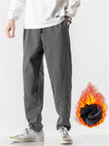 Men's Winter Thermal Plush Thickened Casual Trousers