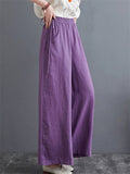 Lady Unique Side Lace-up Floor-length Leisure Pants