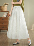 Casual Flowy High-Rise Drawstring Summer Skirt for Women