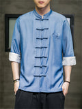 Men's Casual Button Up Chinese Traditional Shirts