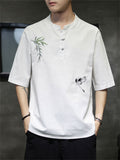 Chinese Hanfu Embroidered Popular Men's Shirts