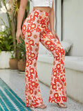 Women's Sexy Floral Flared Pants for Summer