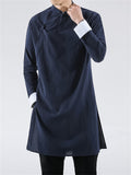 Men's Hanfu Long Cotton Linen Jacket