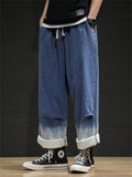 Fashion Gradient Color Loose Men's Jeans